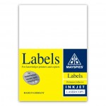 MAYSPIES 09 00 010 09 LABEL FOR INKJET / LASER / COPIER 10 SHEETS/PKT WHITE 63.5 X 38.1MM